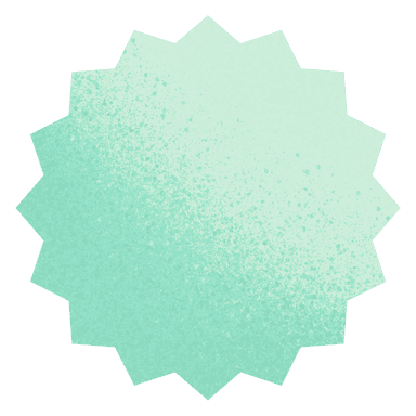 초록색 태양 장식 아이콘